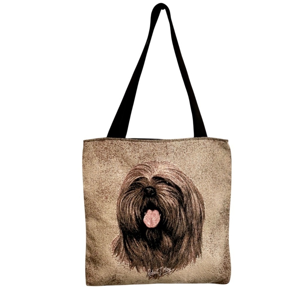 Pure Country Weavers Lhasa Apso  Signed Robert May Tote Bag